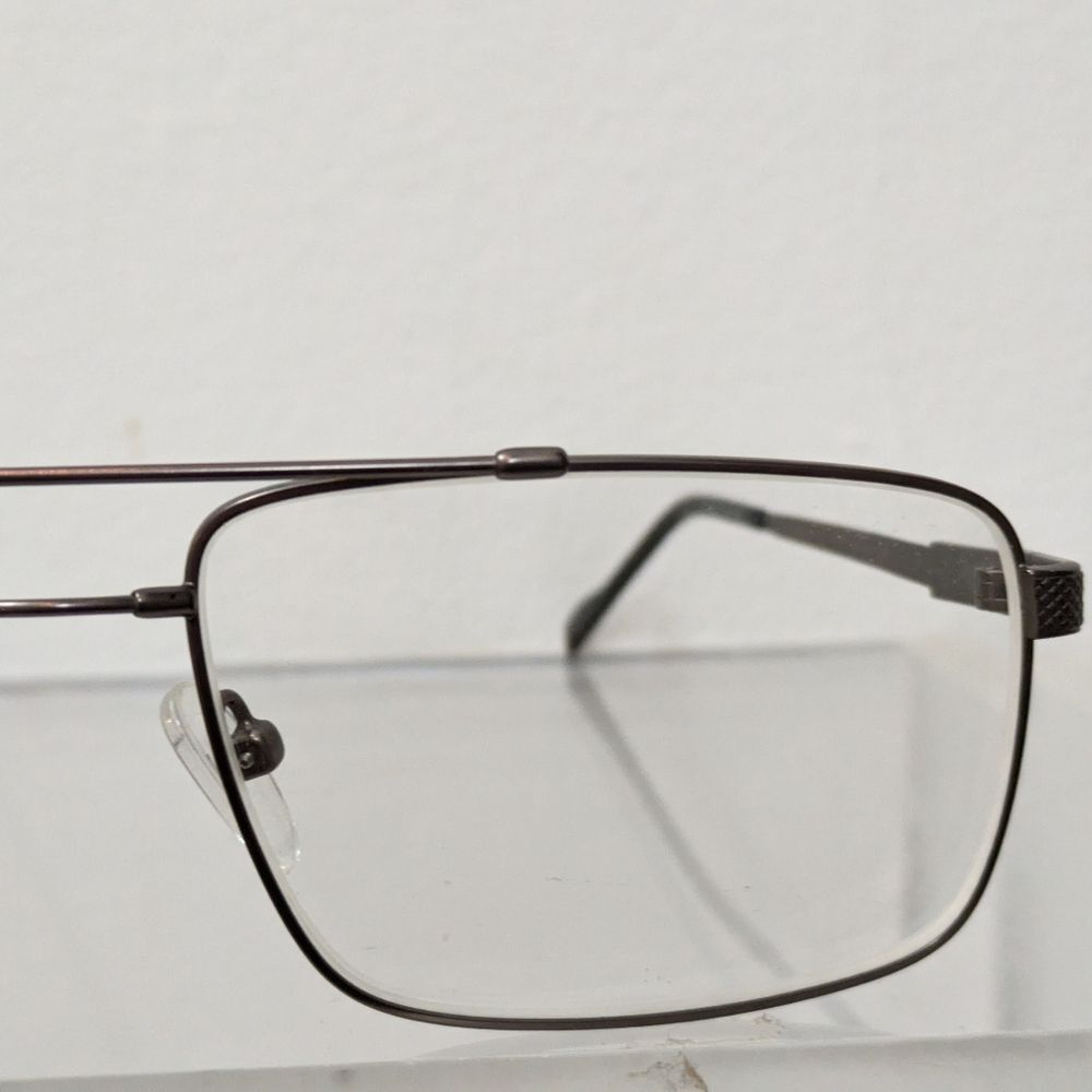 Gunmetal Eyeglasses Frames Rectangular Full Rim F… - image 4